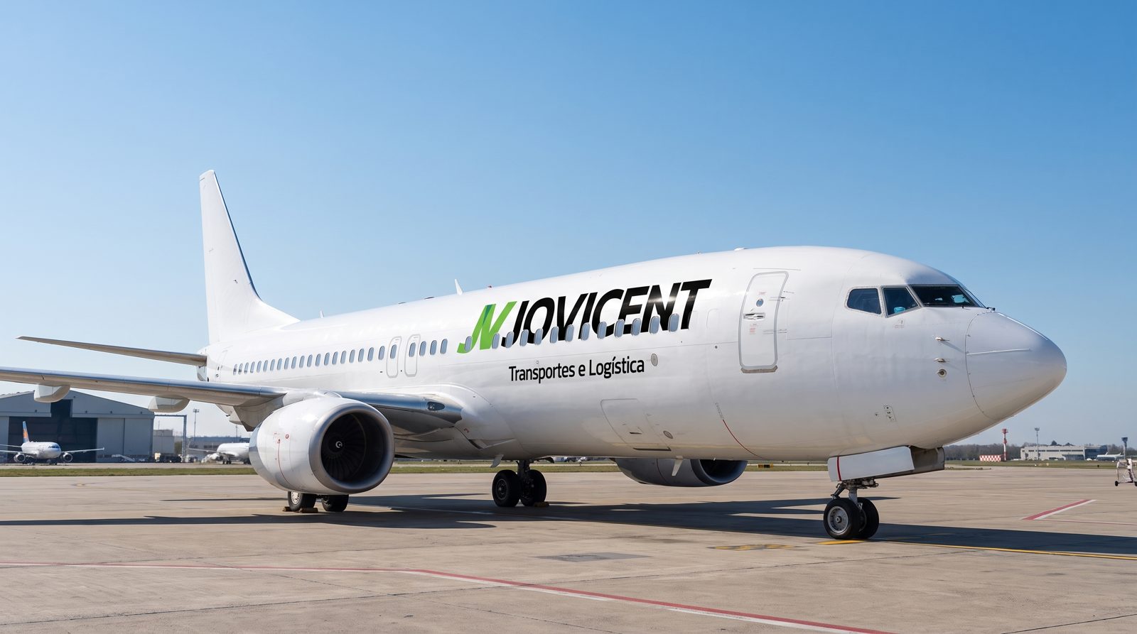 Avião de carga com a identidade Jovicent